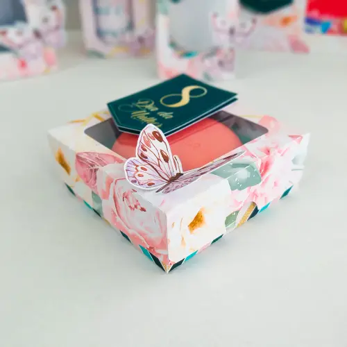 Arquivo de corte caixa sabonete dia das mulheres