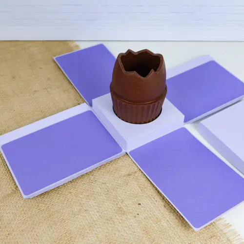 Arquivo de Corte caixa explosão Ovo Cupcake