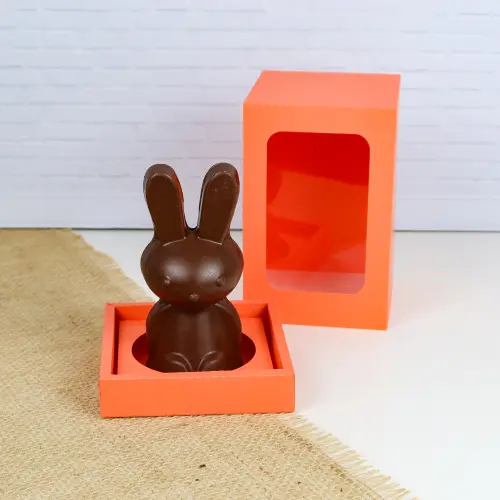 Arquivo de Corte Caixa Vitrine para Coelhinho páscoa