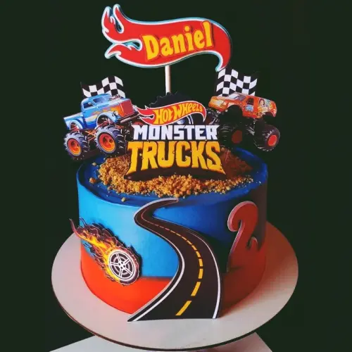 Arquivo de Corte Topo de bolo Hot Wheel pista