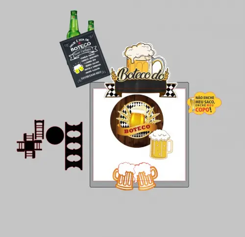 Arquivo de corte topo de bolo boteco