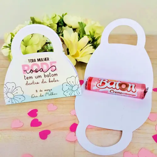 Arquivo Digital Bolsinha Batom Dia das mulheres