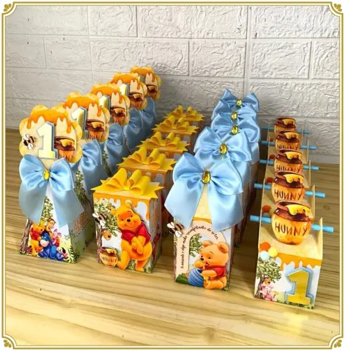 Arquivo de corte caixas ursinho pooh