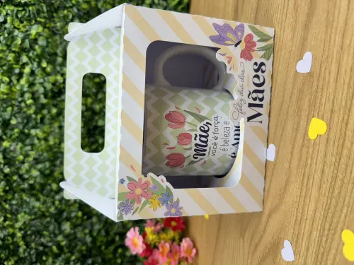 Arquivo de Corte Caixa Caneca dia das mães