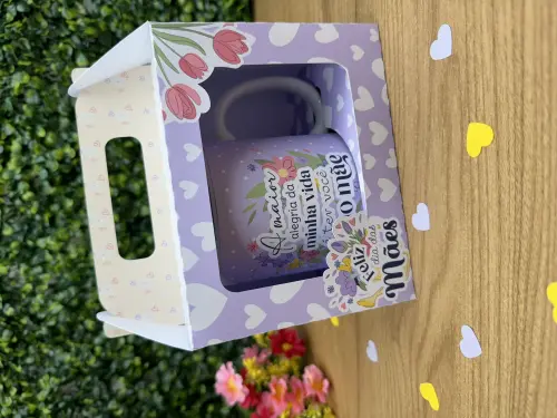 Arquivo de Corte Caixa Caneca dia das mães