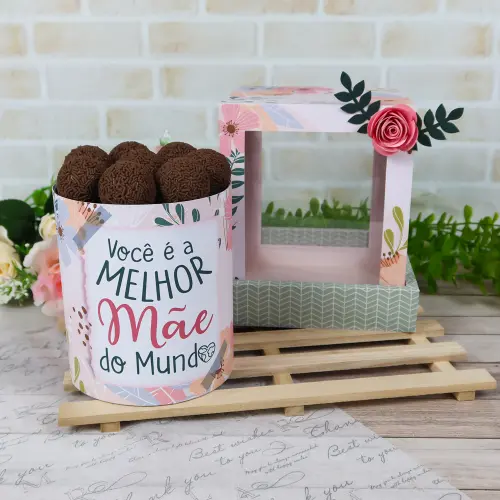 Arquivo de Corte Caixa para bolo dia das mães