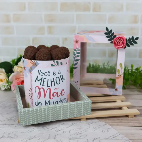Arquivo de Corte Caixa para bolo dia das mães
