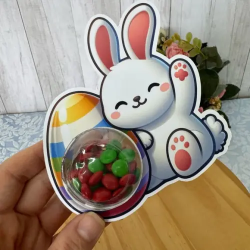 Arquivo de Corte Cartão Blister Pascoa