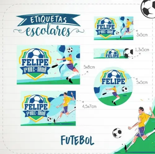 Aquivo Digital Etiqueta Futebol
