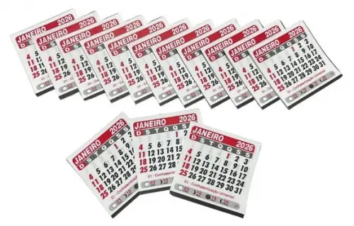 Arquivo de Corte Miolo Calendario 2026