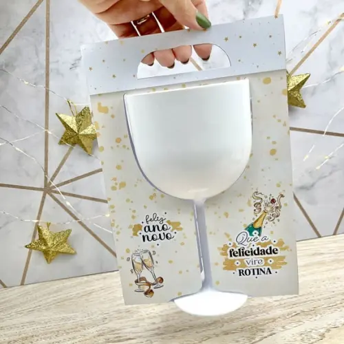 Arquivo de Corte Porta Taça Ano Novo