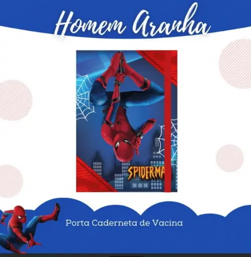 Aquivos Digitais Porta Caderneta Homem Aranha