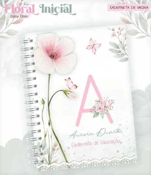 Aquivo Digital Pack Agenda Floral Inicial