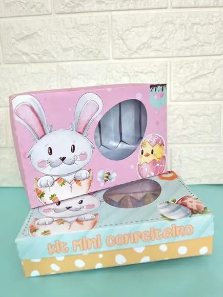 Aquivos de Corte Caixa Mini Confeiteiro Coelhinho