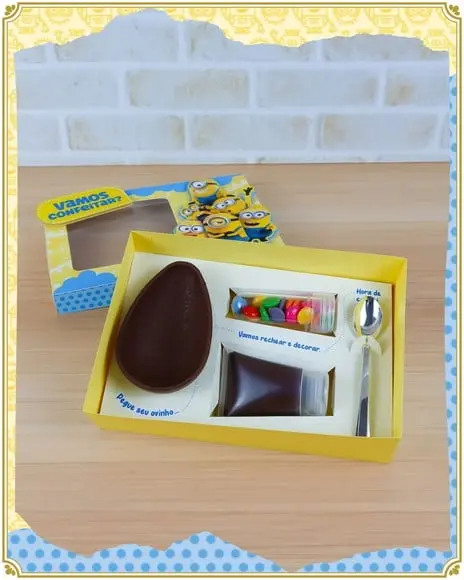 Aquivos de Corte Caixa Mini Confeiteiro Minions