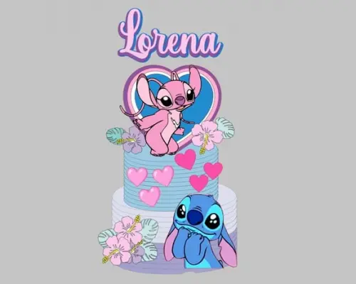 Arquivo de Corte Topo Lilo e Stitch 07