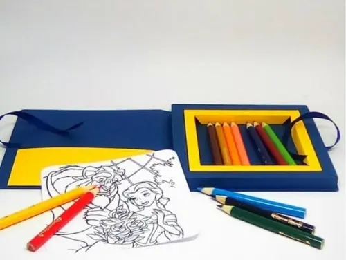 Arquivo de Corte Caixa Colorir
