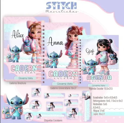 Aquivo Digital Combo Mascotinha Stitch