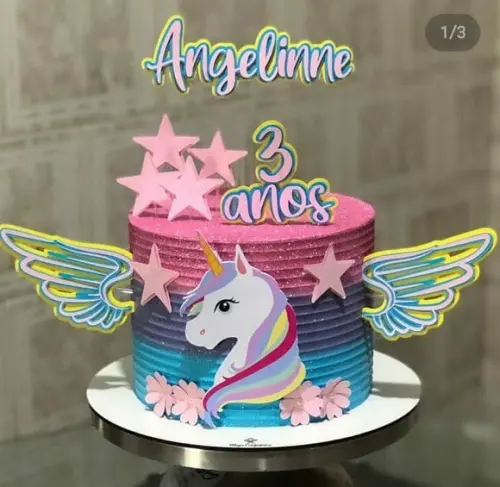Arquivo de Corte Unicornio em Camadas