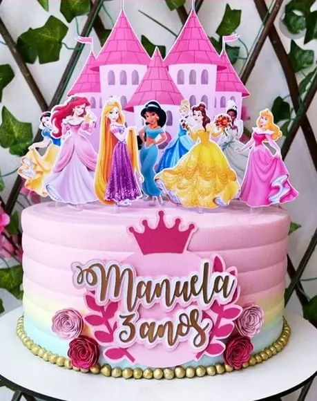 Arquivo de Corte Topo Princesas Disney