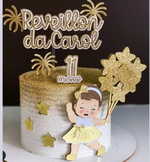 Arquivo de Corte Topo Feliz Ano Novo Bebe