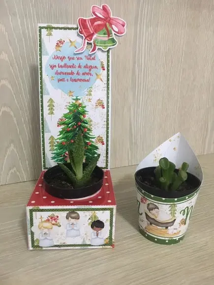 Arquivo de Corte Porta Suculenta Natal