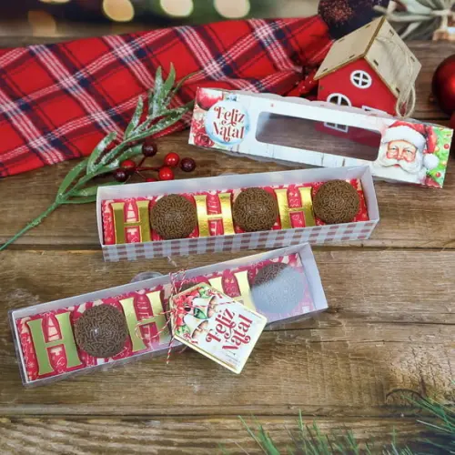 Arquivo de Corte Caixa 3 Doces Natal em Studio e pdf
