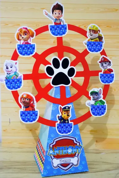 Arquivo de Corte Piramide Roda Patrulha Canina