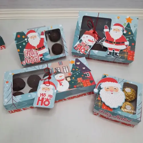 Arquivo de Corte Caixas Doces Natal
