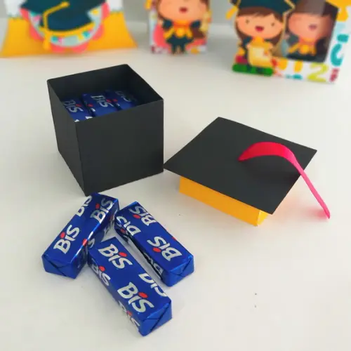 Arquivo de Corte Caixa Chapeu Formatura