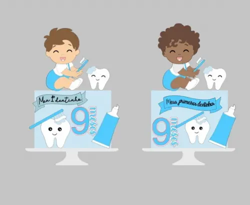 Arquivo de Corte Topos Meus Primeiros Dentinhos