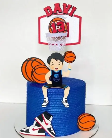 Aquivo de Corte Topo de Bolo Basquete