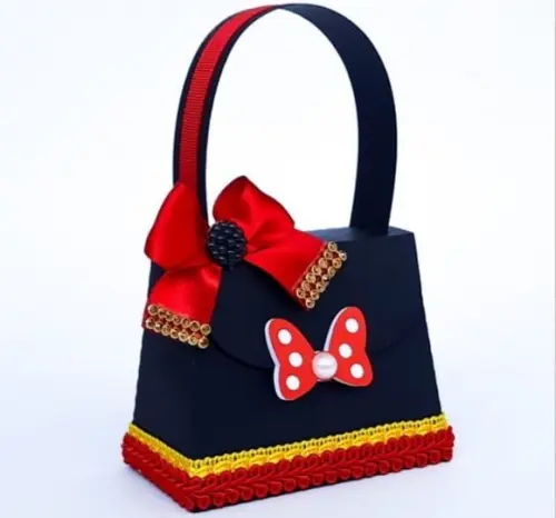 Aquivos de Corte Bolsinha Minnie Vermelha