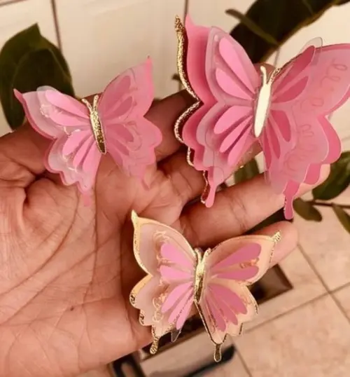 Arquivo de Corte Borboleta Vazada em Camadas