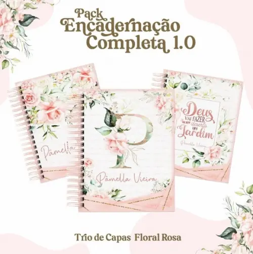 Arquivos Digitais Combo Floral Rosa