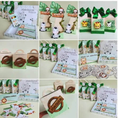 Arquivo de Corte Kit Safari Aquarela