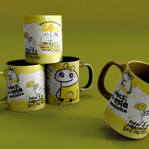 Arquivos de Corte Caneca Sublimação Setembro Amarelo