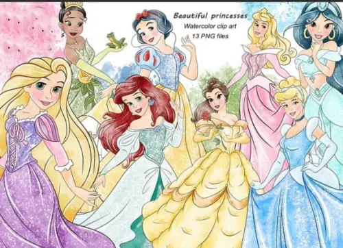 Arquivo Digital Princesas Aquarela
