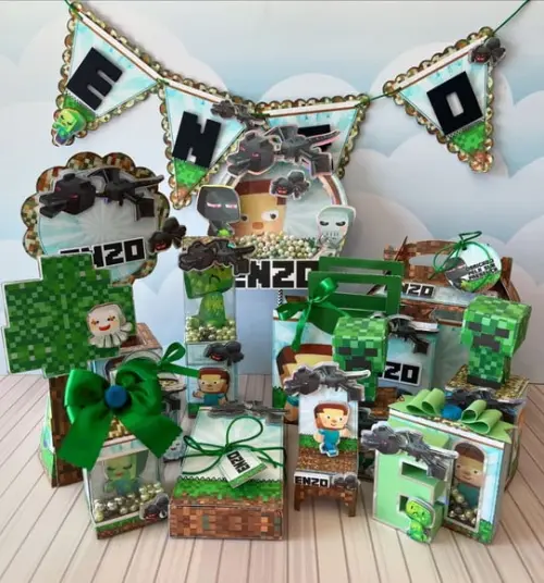 Arquivo de Corte Minecraft Kit Festa