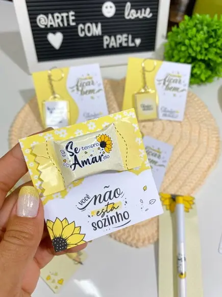 Arquivos de Corte Arte para Balinhas Setembro Amarelo