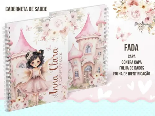 Arquivo de Corte Caderneta Fada