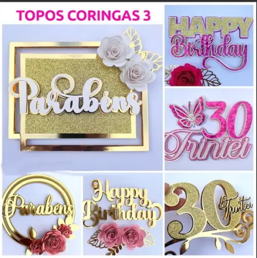 Arquivo de Corte Combo Topos Aniversário