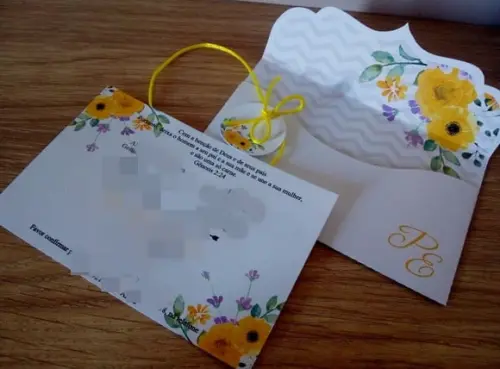 Arquivo Corte Envelope Casamento