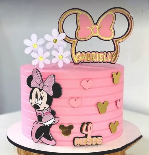 Arquivo de Corte Topo de Bolo Minnie