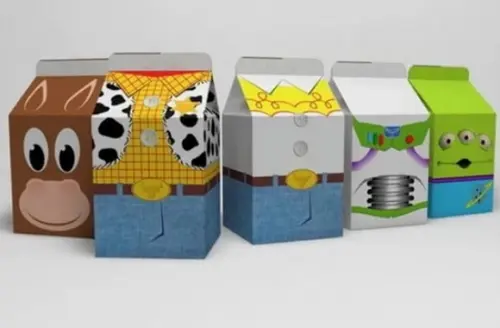 Arquivos de Corte Caixas Milk Toy Story
