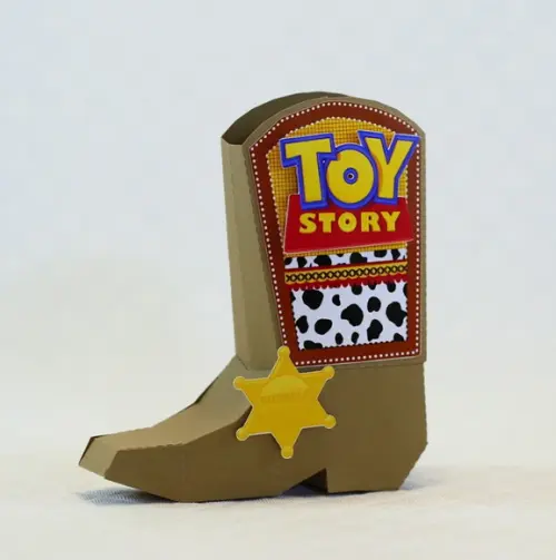 Arquivo de Corte Caixa Bota- Toy Story