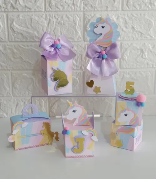Arquivo de Corte Topo Unicornio em Camadas