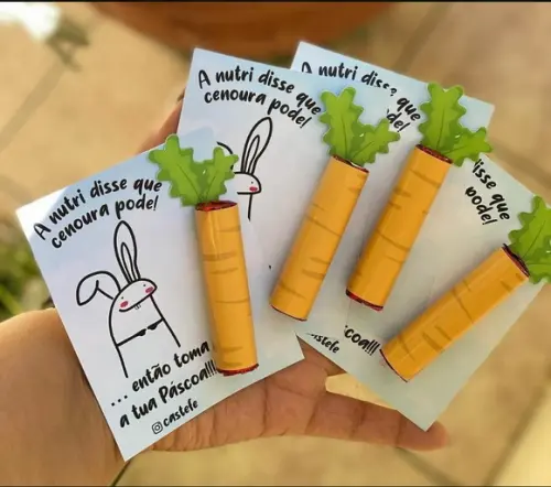 Arquivo de Corte Card + Cenoura Porta Batom Páscoa