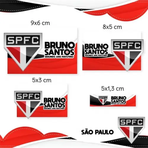Arquivo de Corte Etiquetas Escolar São Paulo