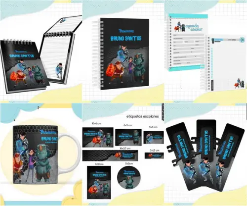 Arquivo de Corte Combo Etiqueta Escolar Caçadores de Trolls